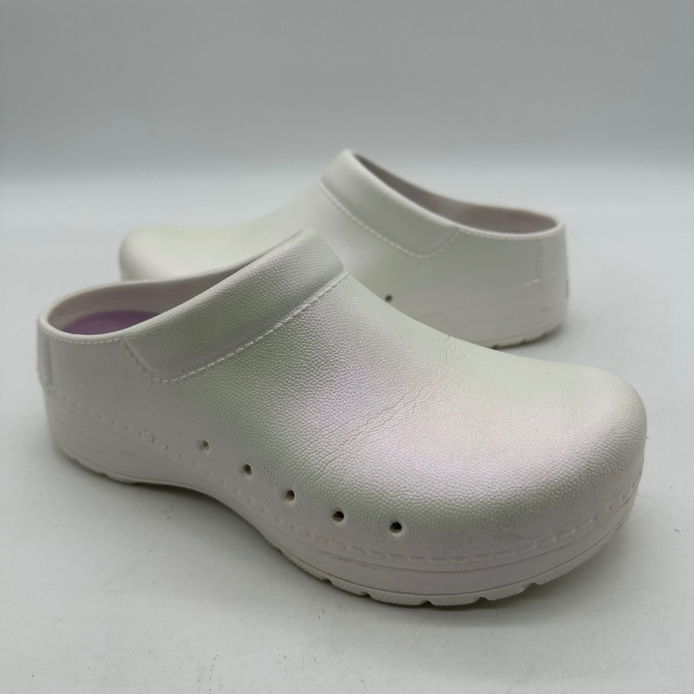 Dansko 4145616100 Womens Size 38 US 8 Kane Iridescent Pearl Molded EVA Clogs